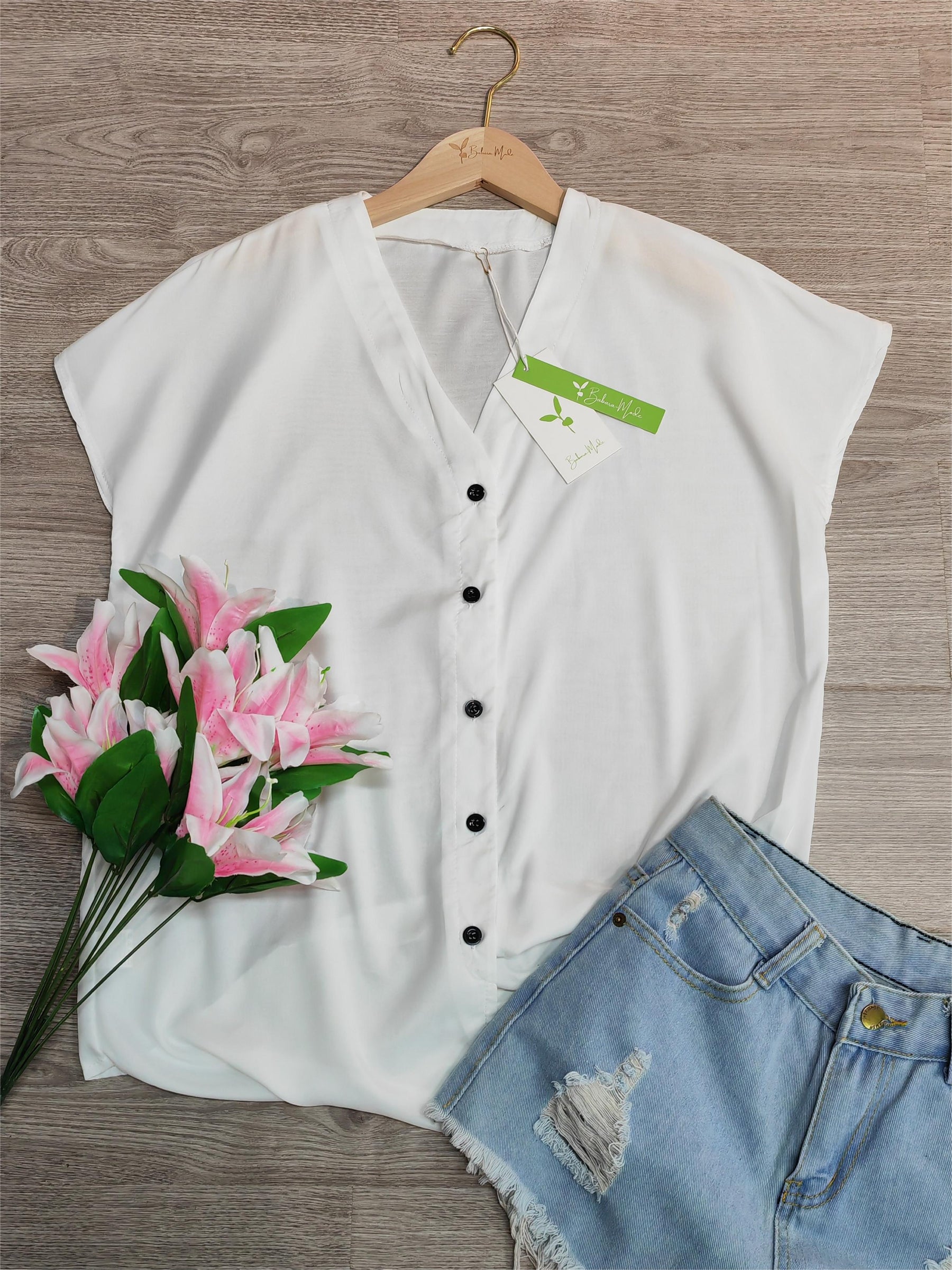 SpringStil® - Elegant white plain top