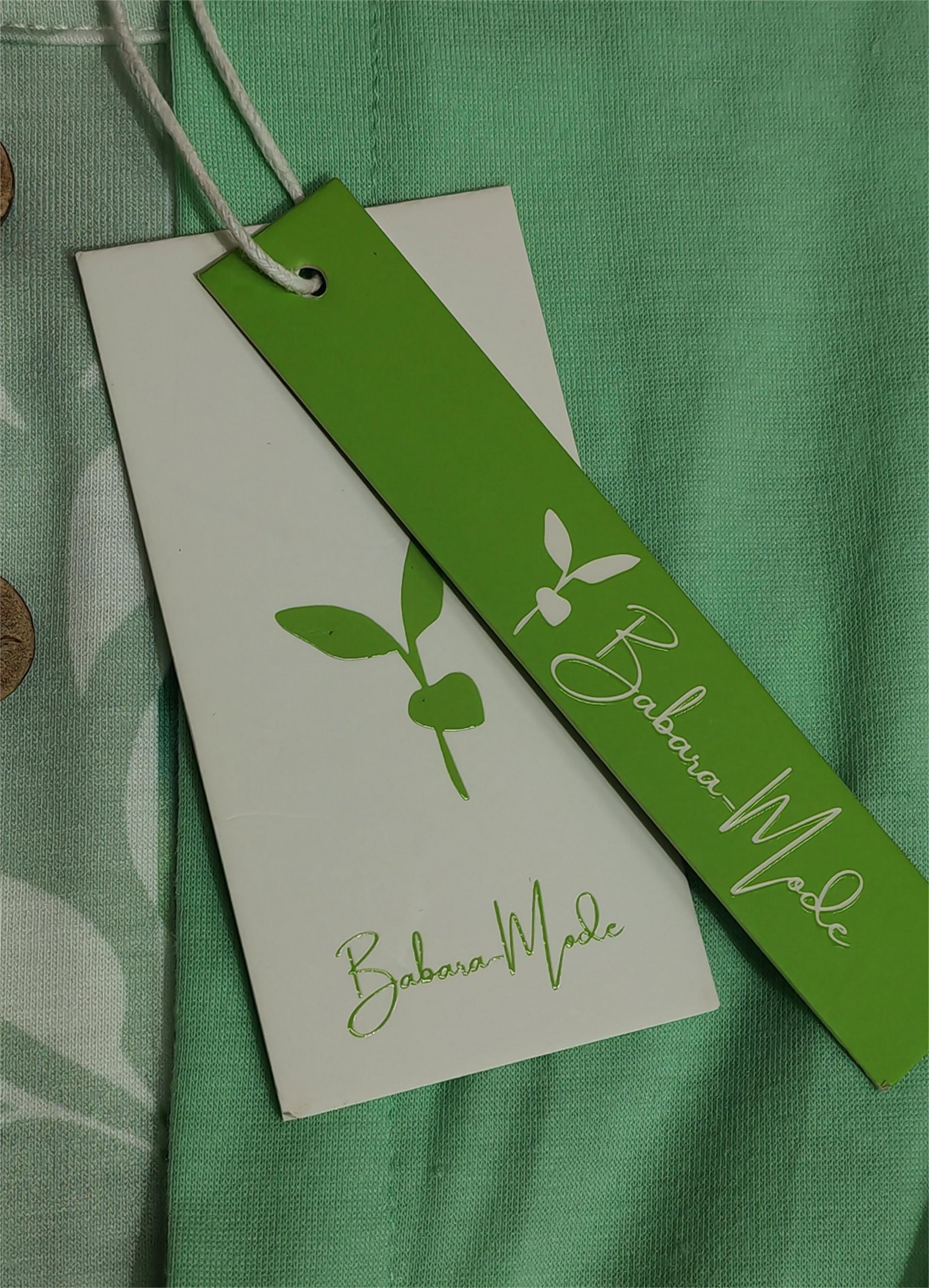 BlütenBliss® - Green midi dress with side pockets