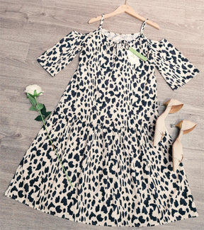 BlütenBliss® - Ready to Pounce dress with cheetah print