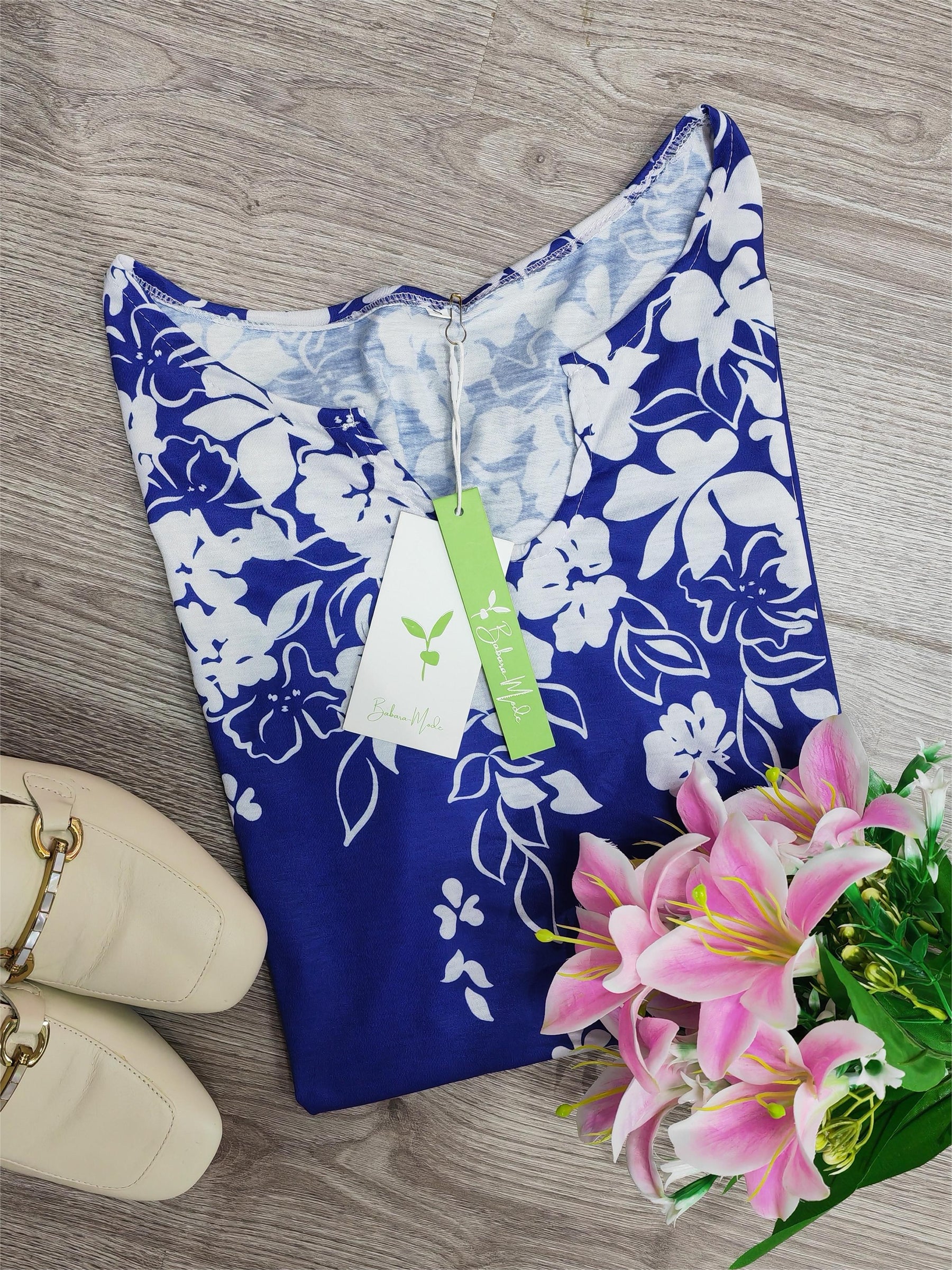 EcoExotica® - Trendy sleeveless tank top with floral print