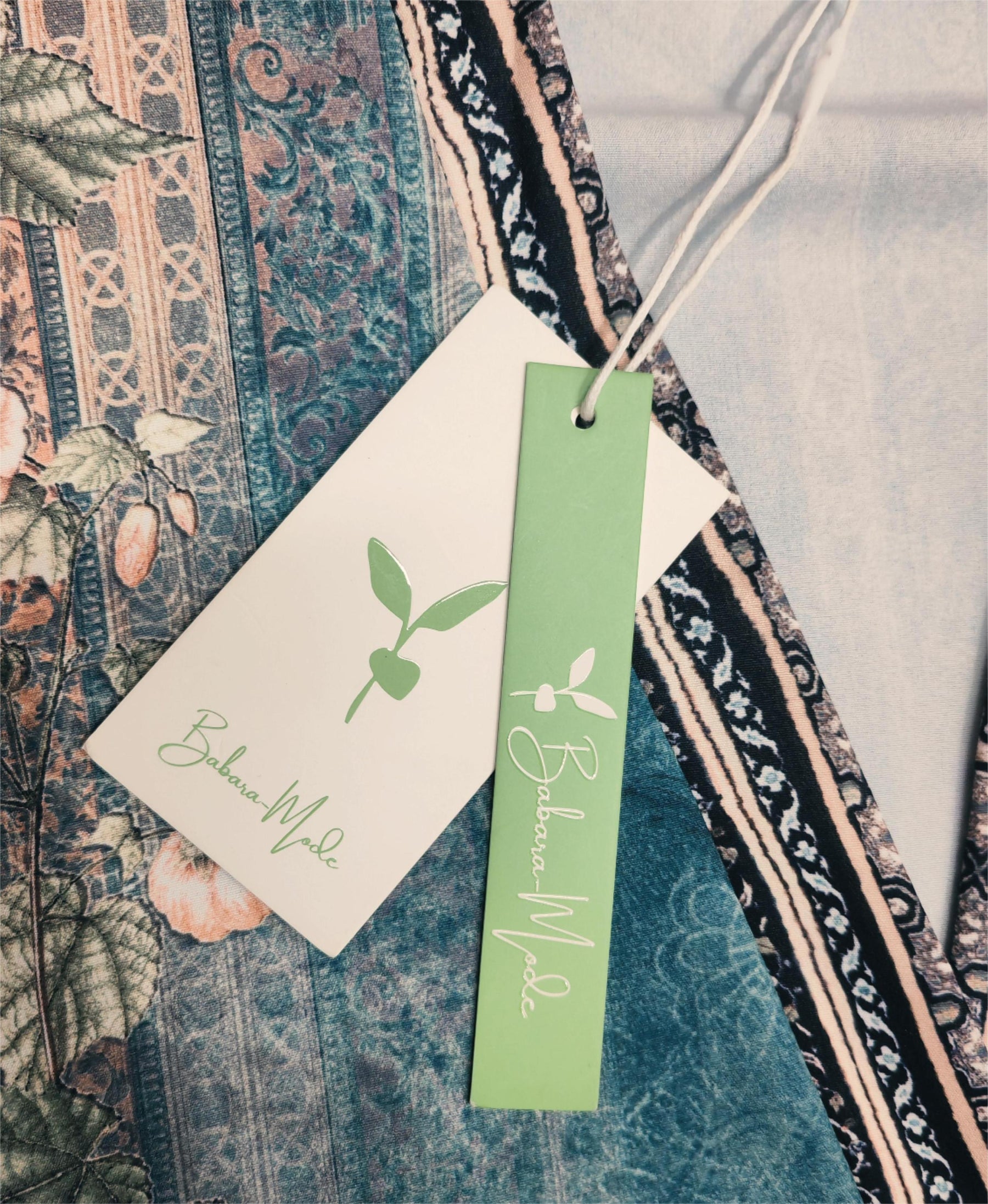 SpringStil® - Green blouse with watercolor floral print