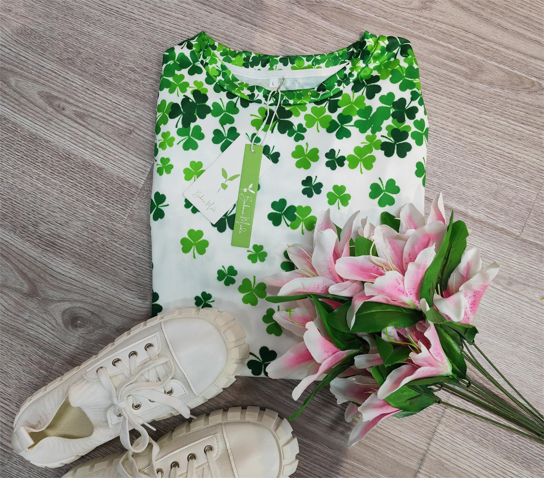 FallStil® - Four Leaf Clover April Fool's Long Sleeve Top