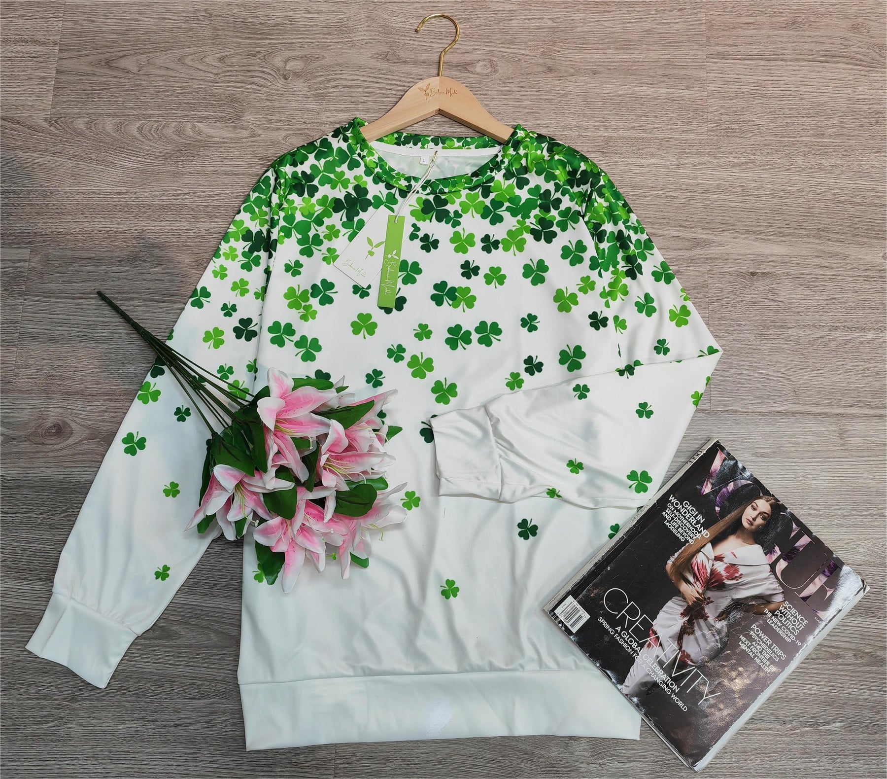 FallStil® - Four Leaf Clover April Fool's Long Sleeve Top