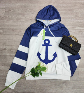 FallStil® - Anchor long sleeve color block hoodie