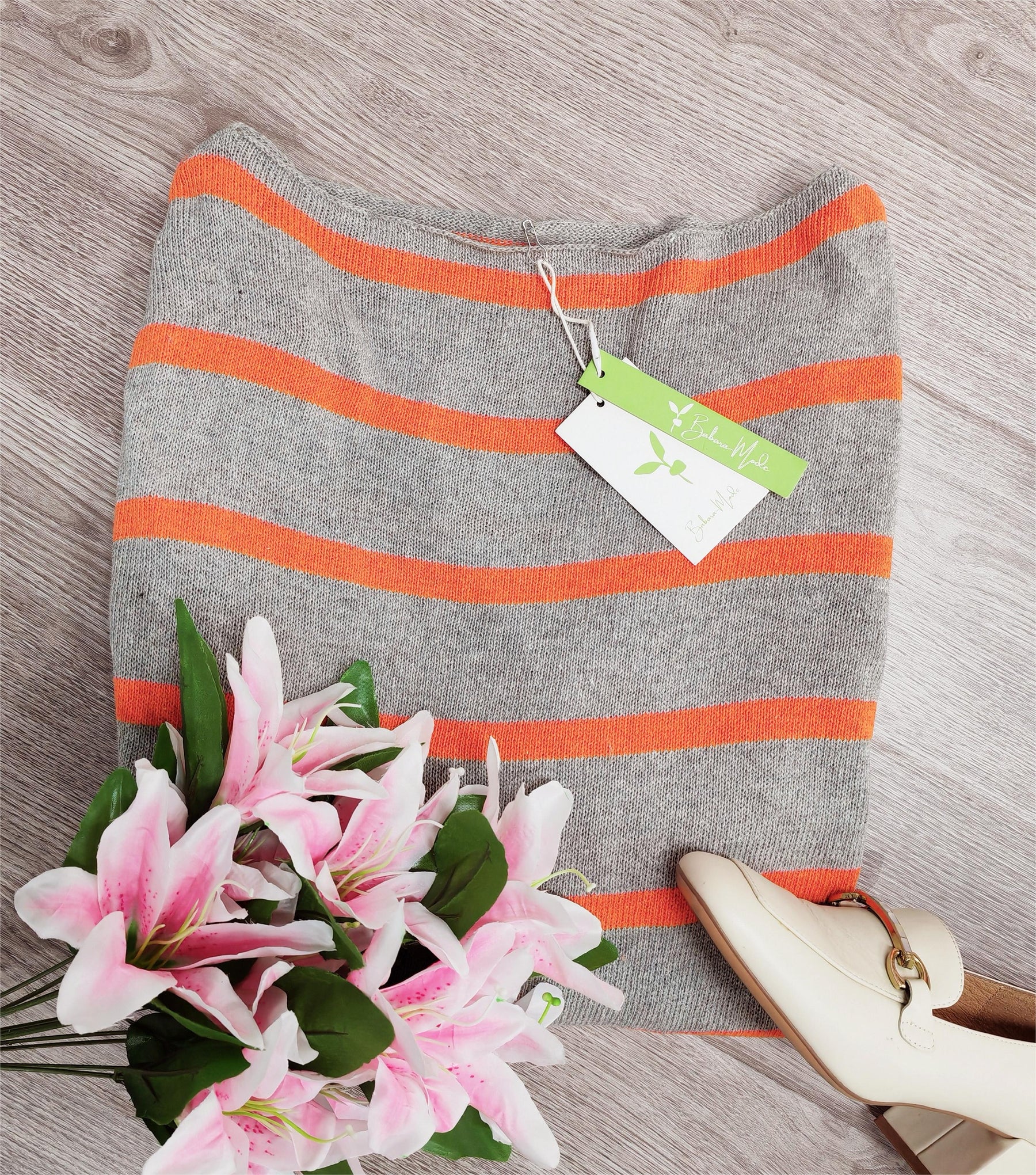 Even&amp;Vil® - Chic striped round neck sweater