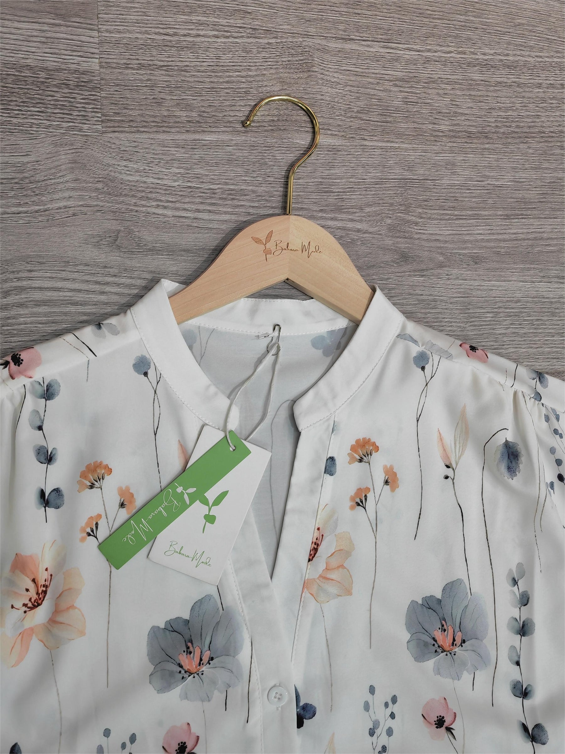 EcoExotica® - Floral button-down shirt