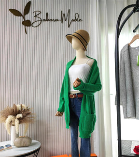 Monci® - Casual solid color cardigan with long sleeves