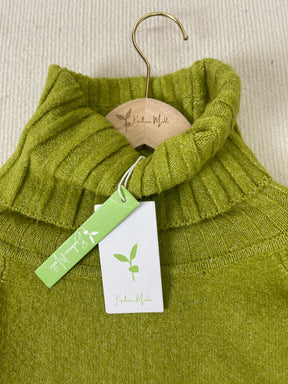 PureWear® - Green print sweater with high neck