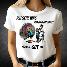 Ich sehe was, was du nicht siehst | Lustiges Statement Shirt | Humorvolles Design | T-Shirt für Damen | Perfekt für den Winter