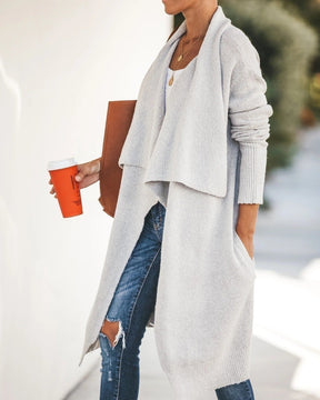 WinterTrend® - Long-sleeved, plain cardigan