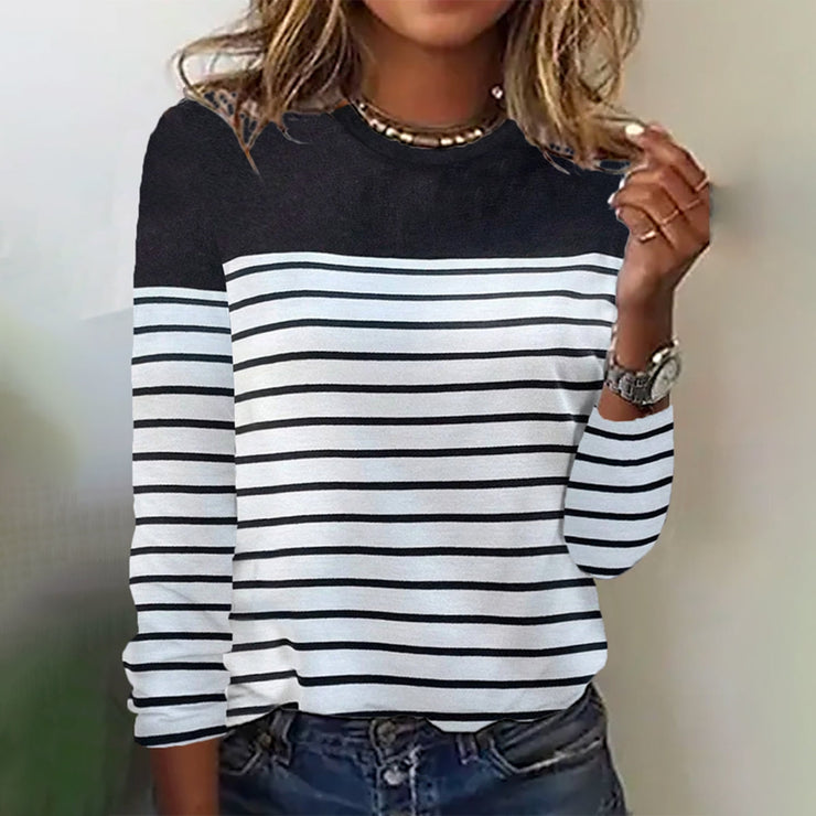 EcoExotica® - Comfortable striped long sleeve top