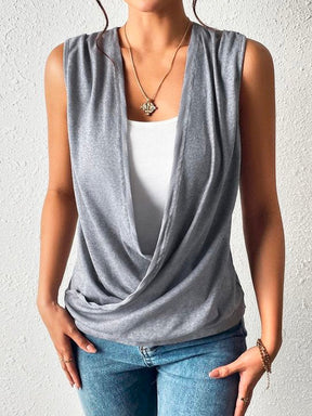 PureWear® - Comfy Gray Sleeveless Top