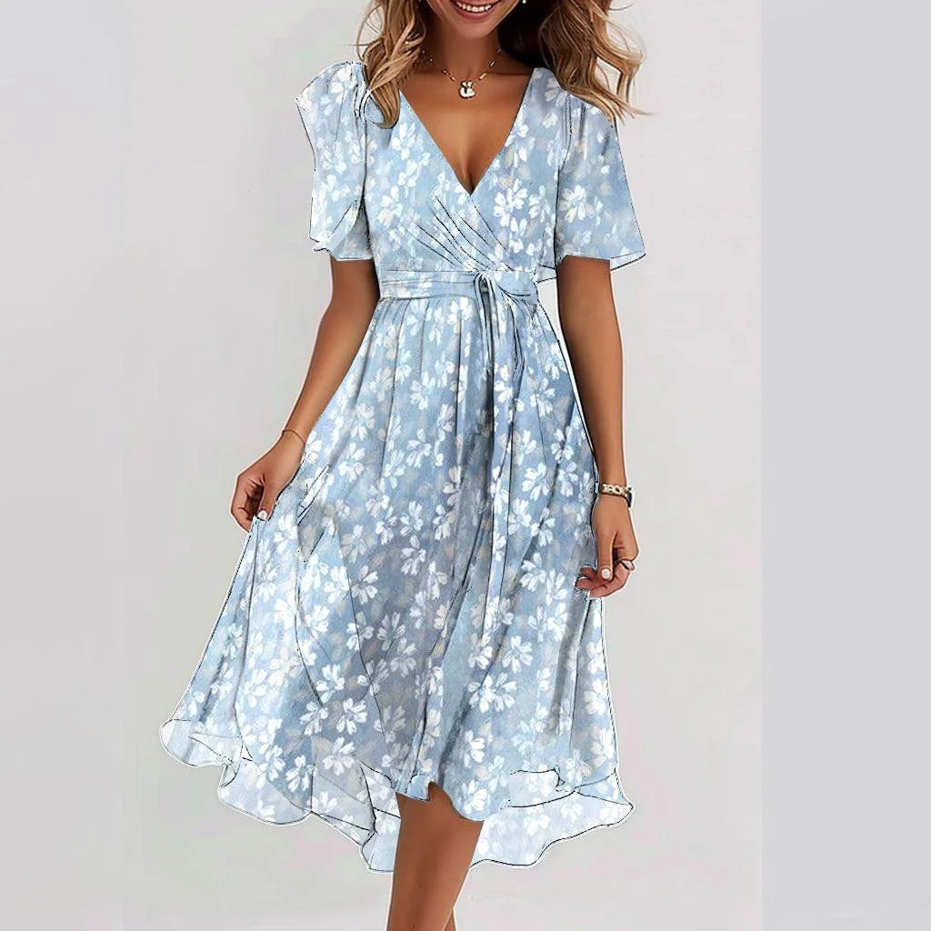 Flower Sky Midi Dress