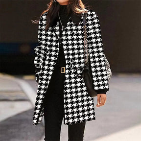 Modern Houndstooth Coat