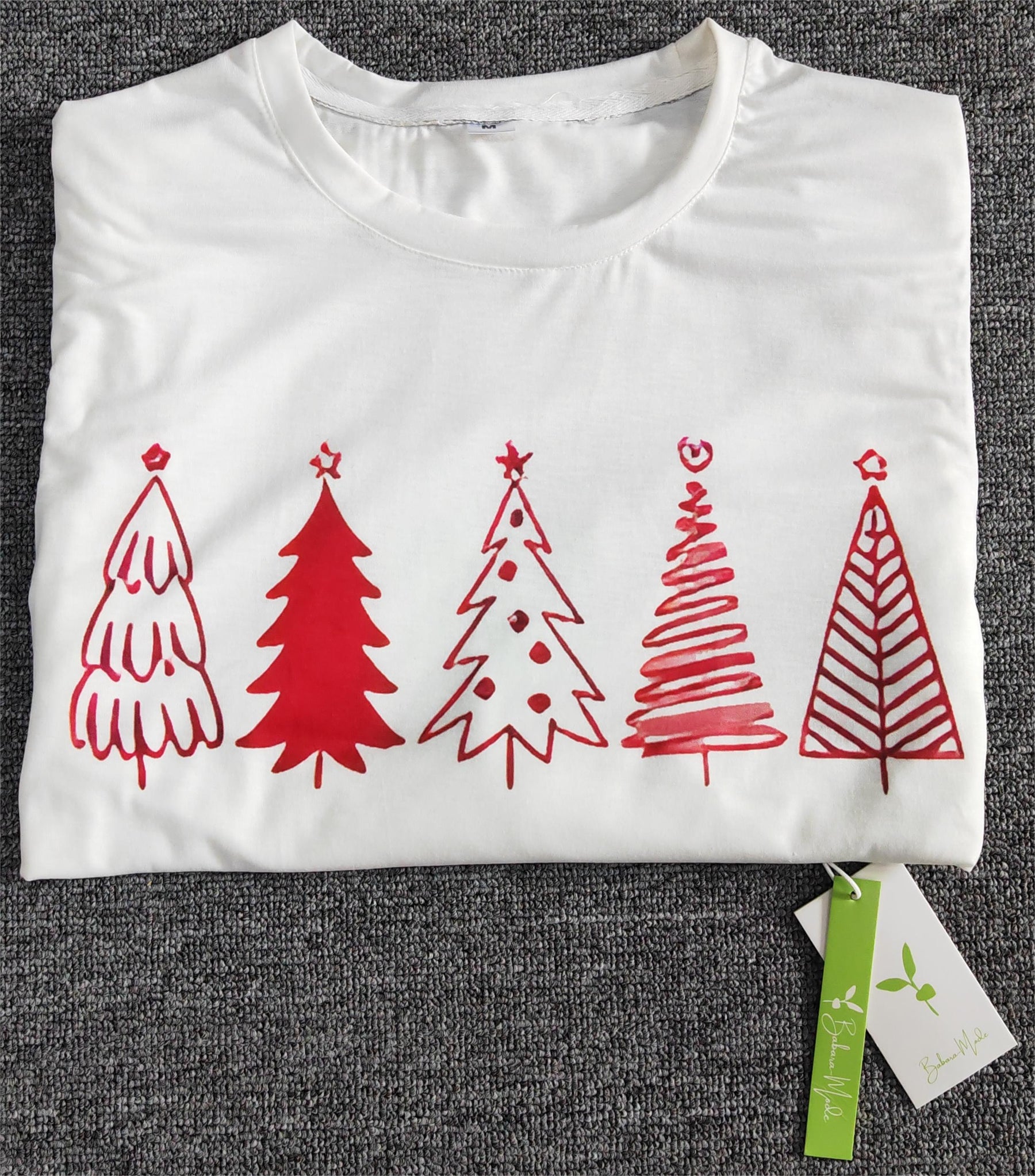 FallStil® - Merry Multi-Christmas Tree White-Red Lace