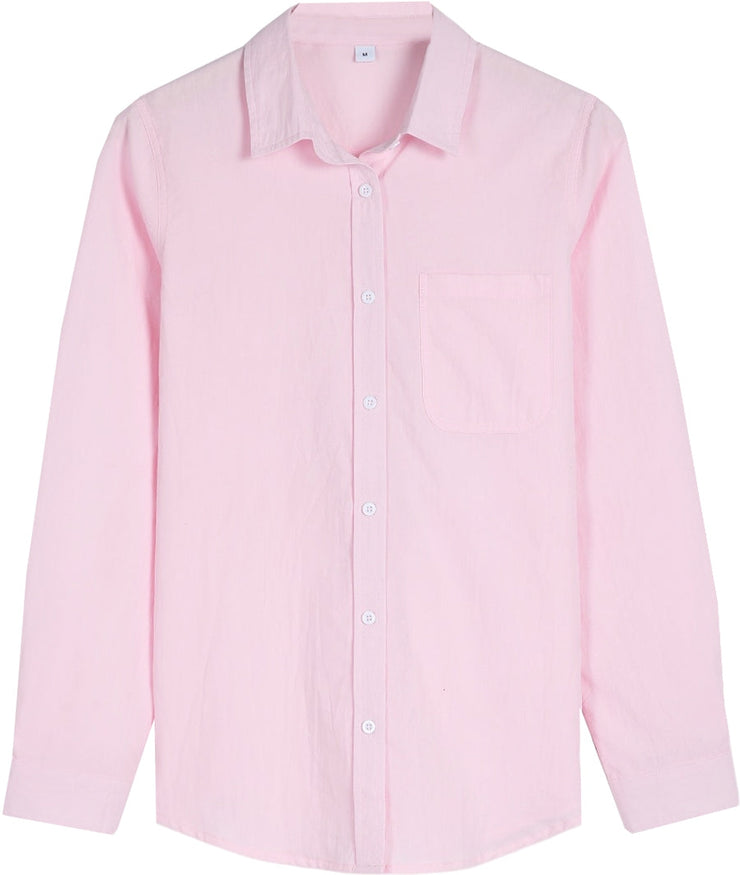 Monci® - Pink long-sleeved shirt with oversized shoulder straps