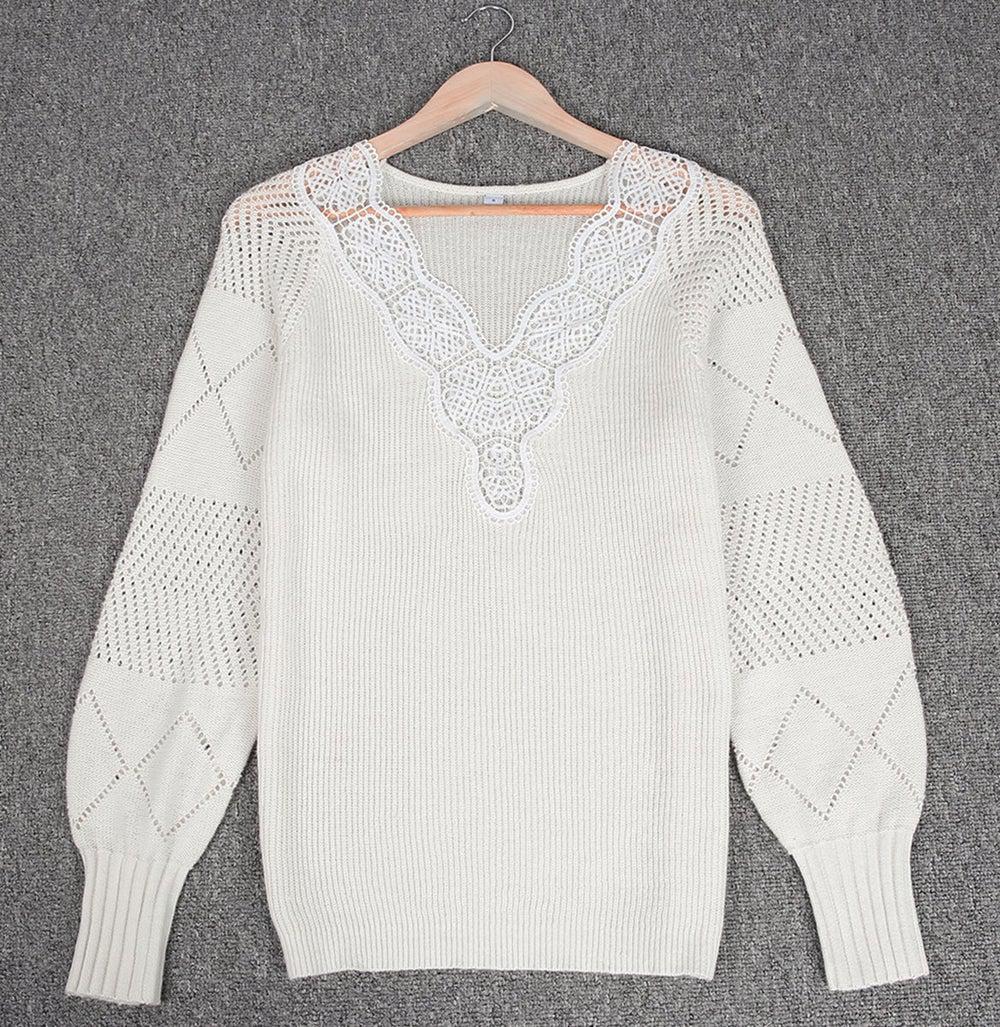 Monci® - "Belle of Fall" cream sweater