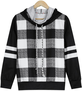 FallStil® - Black and white checkerboard hoodie