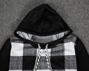 FallStil® - Black and white checkerboard hoodie