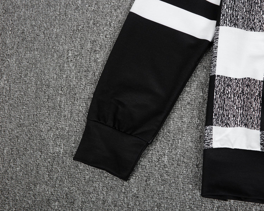 FallStil® - Black and white checkerboard hoodie