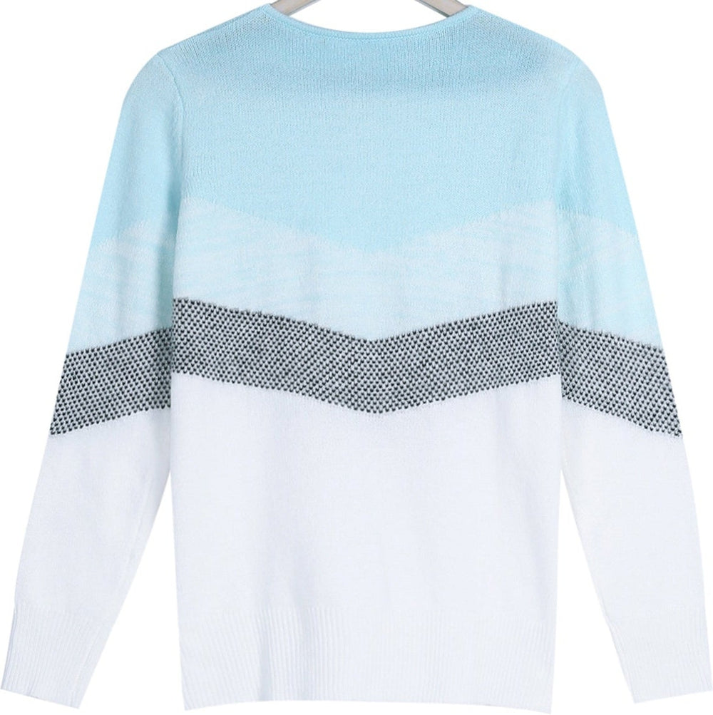 FallStil® - Blue Skies Chevron zip up sweater