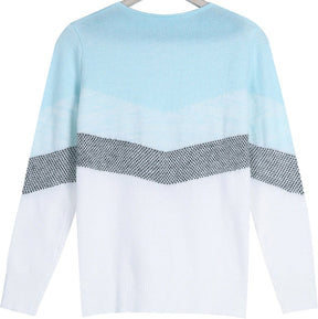 FallStil® - Blue Skies Chevron zip up sweater