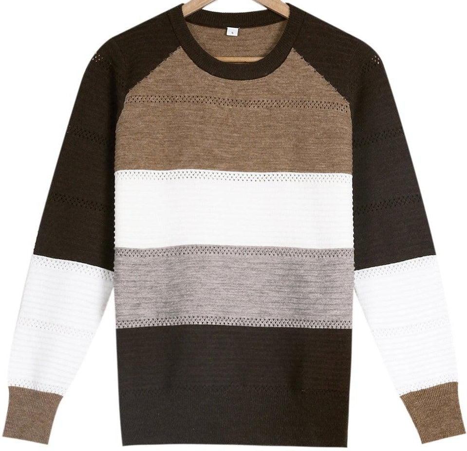 Monci® - Long sleeve sweater with colour block print