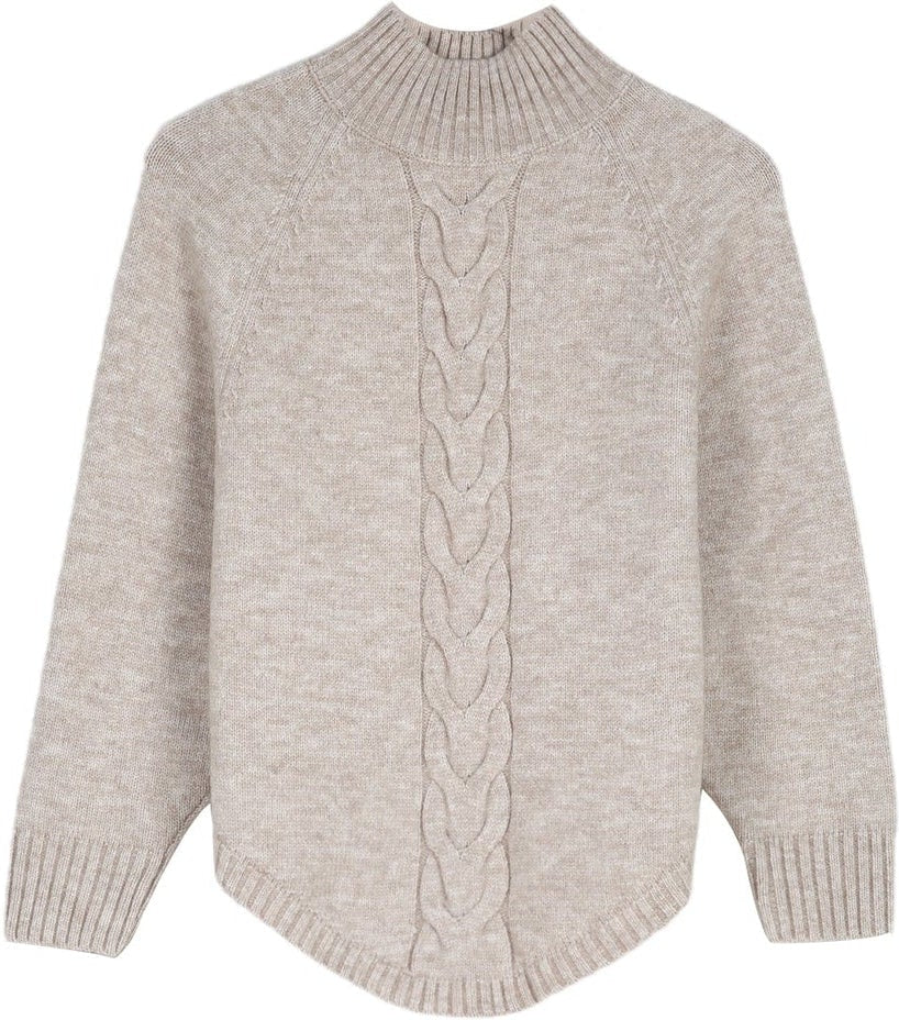 Monci® - Long-sleeved, plain sweater in vintage style