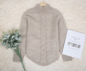 Monci® - Long-sleeved, plain sweater in vintage style