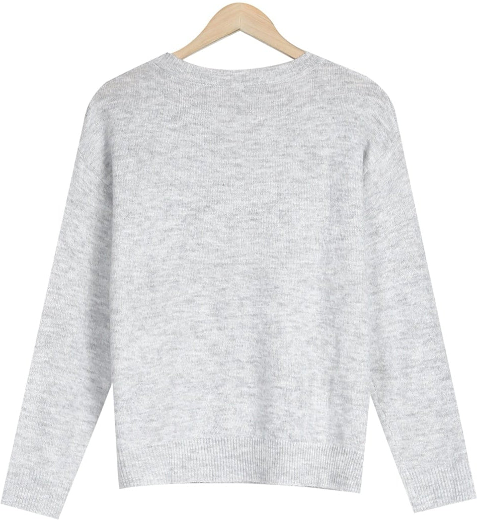 FallStil® - Grey Days Classic sweater with button placket