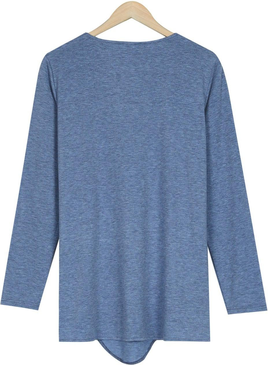 FallStil® - Plain long-sleeved basic top