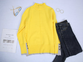 FallStil® - Beautiful yellow plain sweater