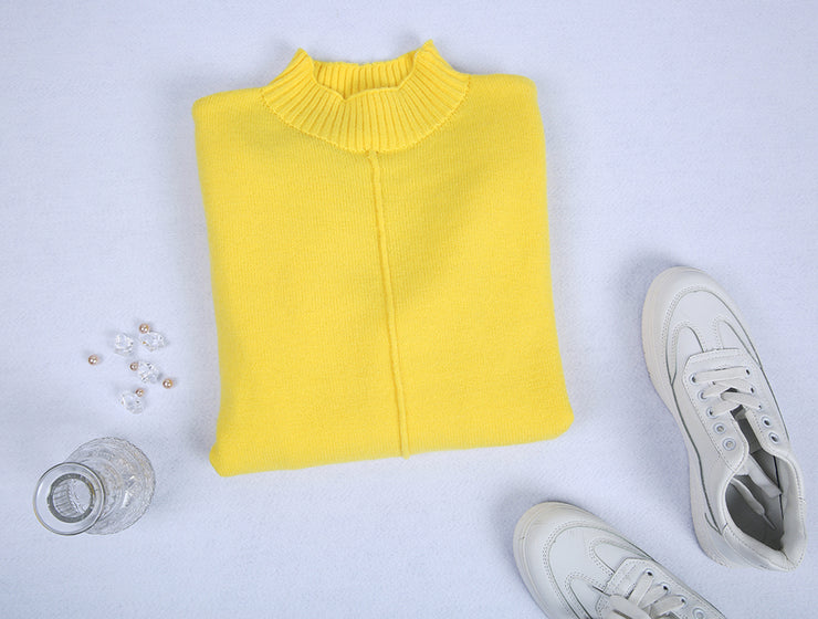 FallStil® - Beautiful yellow plain sweater