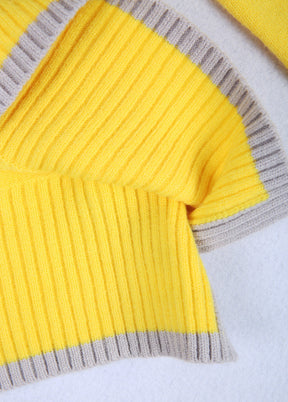 FallStil® - Beautiful yellow plain sweater