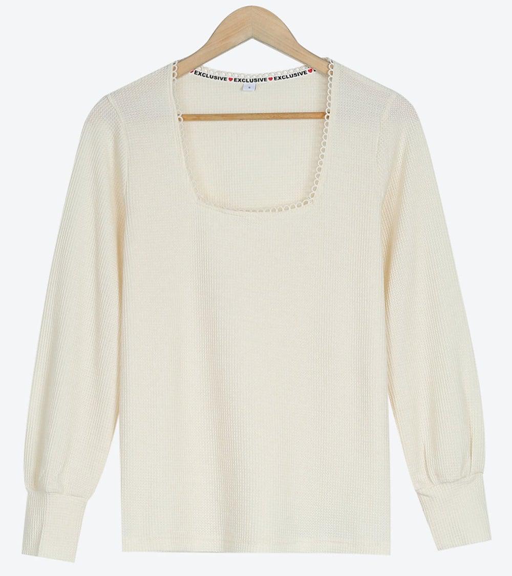 FallStil® - Moment in Time Cream colored top