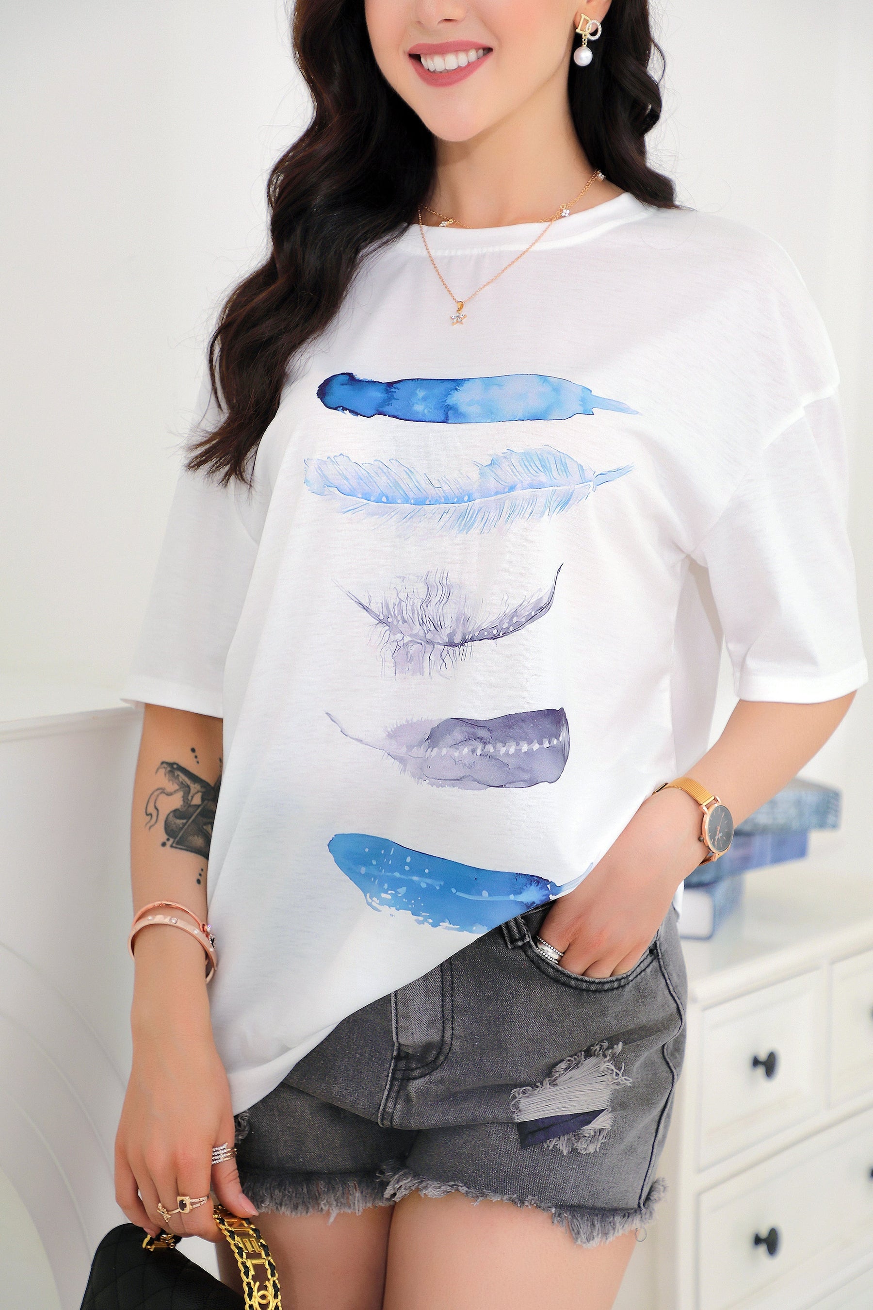 SpringStil® - Freedom Feather short sleeve T-shirt