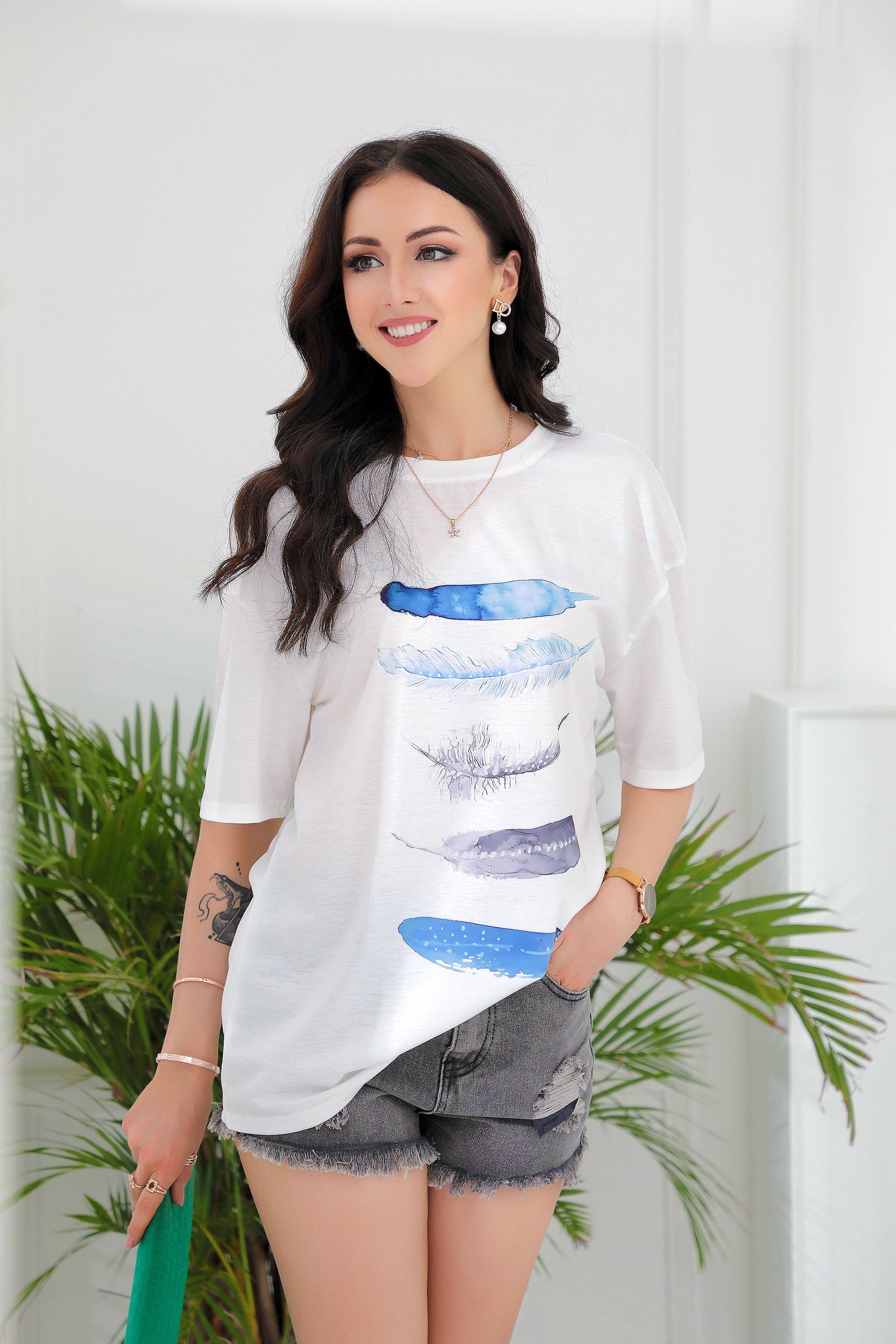 SpringStil® - Freedom Feather short sleeve T-shirt