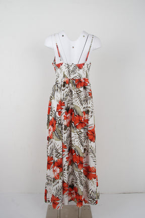 SpringStil® - Romantic sleeveless maxi dress with floral print