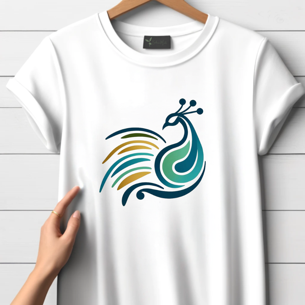 Elegant Peacock T-Shirt