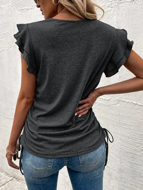 PureWear® - Grey short sleeve plain top