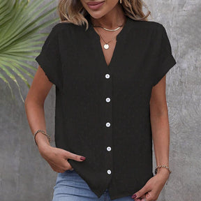 BlütenBliss® - Simple black batwing top