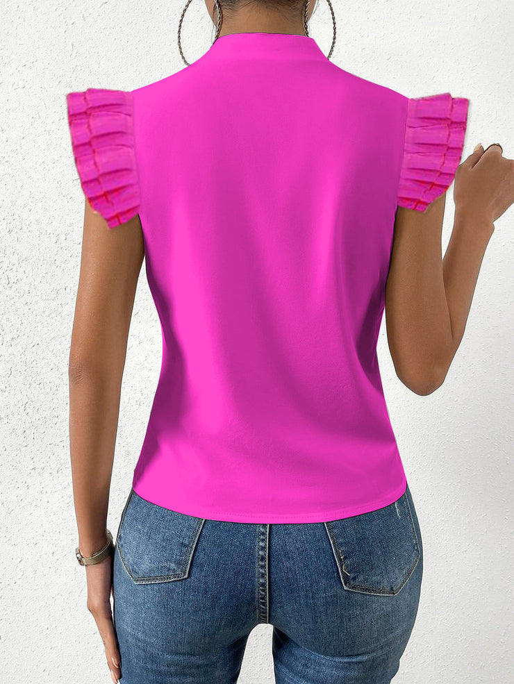 EcoExotica® - Eye-catching rose red plain top