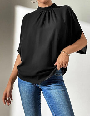 SpringStil® - Black short sleeve plain top