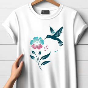 Hummingbird and Flower T-Shirt