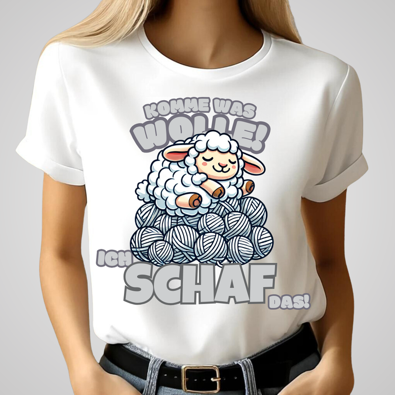 Komme was Wolle | Lustiges Schaf T-Shirt | Humorvolles Winterdesign | Statement Shirt für kalte Tage