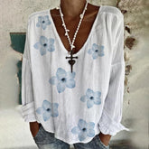 SpringStil® - Long-sleeved top with fresh floral print