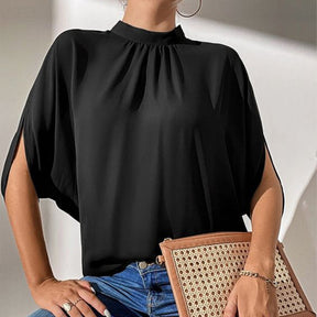 SpringStil® - Black short sleeve plain top