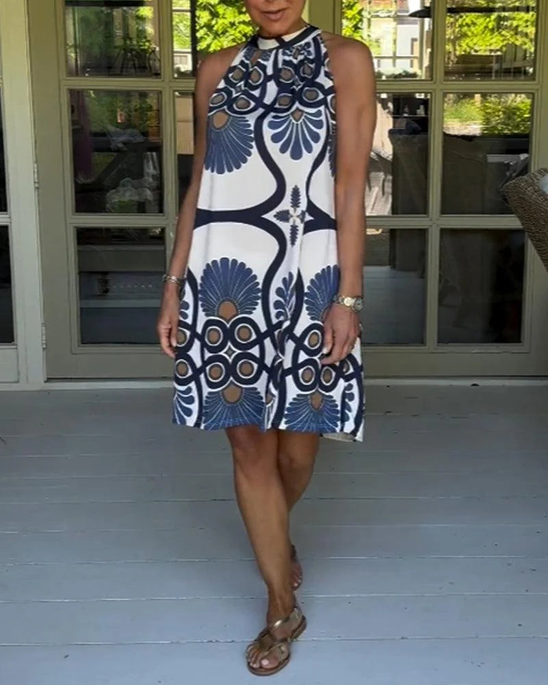 Patterned Shine Dress 