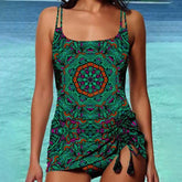 Naturlux® - Abstract Print Green Swimwear