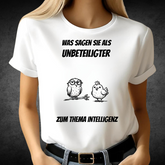 Eulen & Huhn | Lustiges Statement Shirt | Humorvolles Design | Witziges T-Shirt für den Alltag